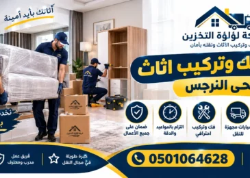 افضل شركة فك وتركيب اثاث بحي النرجس